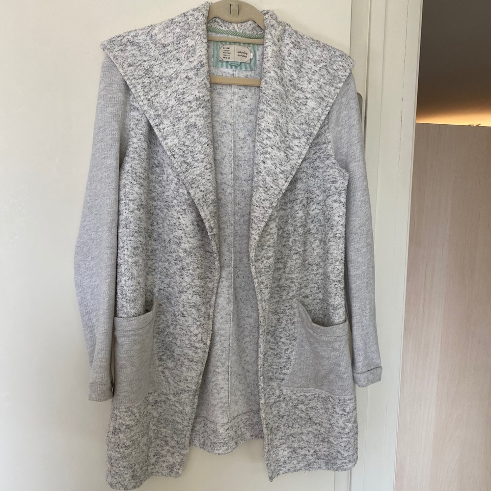 Anthropologie sweater open front wrap coat